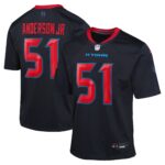 Houston Texans Nike Secondary Alternate Game Jersey - Navy - Will Anderson Jr. - Youth