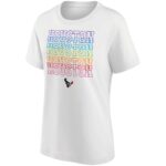 Houston Texans Pride Graphic T-Shirt - White - Womens