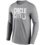 Indianapolis Colts Facemask Iconic Hometown Graphic Long Sleeve T-Shirt - Mens