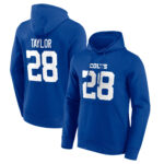 Indianapolis Colts Name & Number Graphic Hoodie - Jonathan Taylor 28 - Mens
