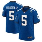 Indianapolis Colts Nike Indiana Nights Alternate Game Jersey - Royal - Anthony Richardson - Mens