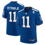 Indianapolis Colts Nike Indiana Nights Alternate Game Jersey - Royal - Michael Pittman Jr - Mens