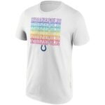 Indianapolis Colts Pride Graphic T-Shirt - White - Mens