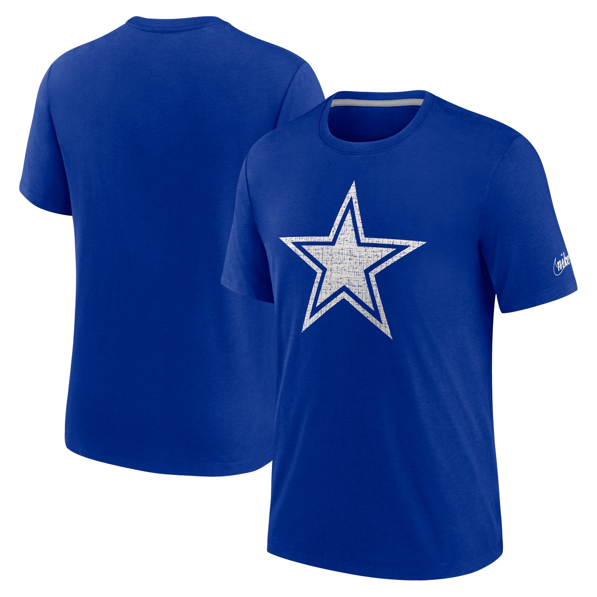 mens-nike-royal-dallas-cowboys-playback-logo-tri-blend-t-shirt_pi4515000_altimages_ff_4515299-efcecbbdb741973a897dalt1_full.jpg Men's Nike Royal Dallas Cowboys Playback Logo Tri-Blend T-Shirt - Image 1