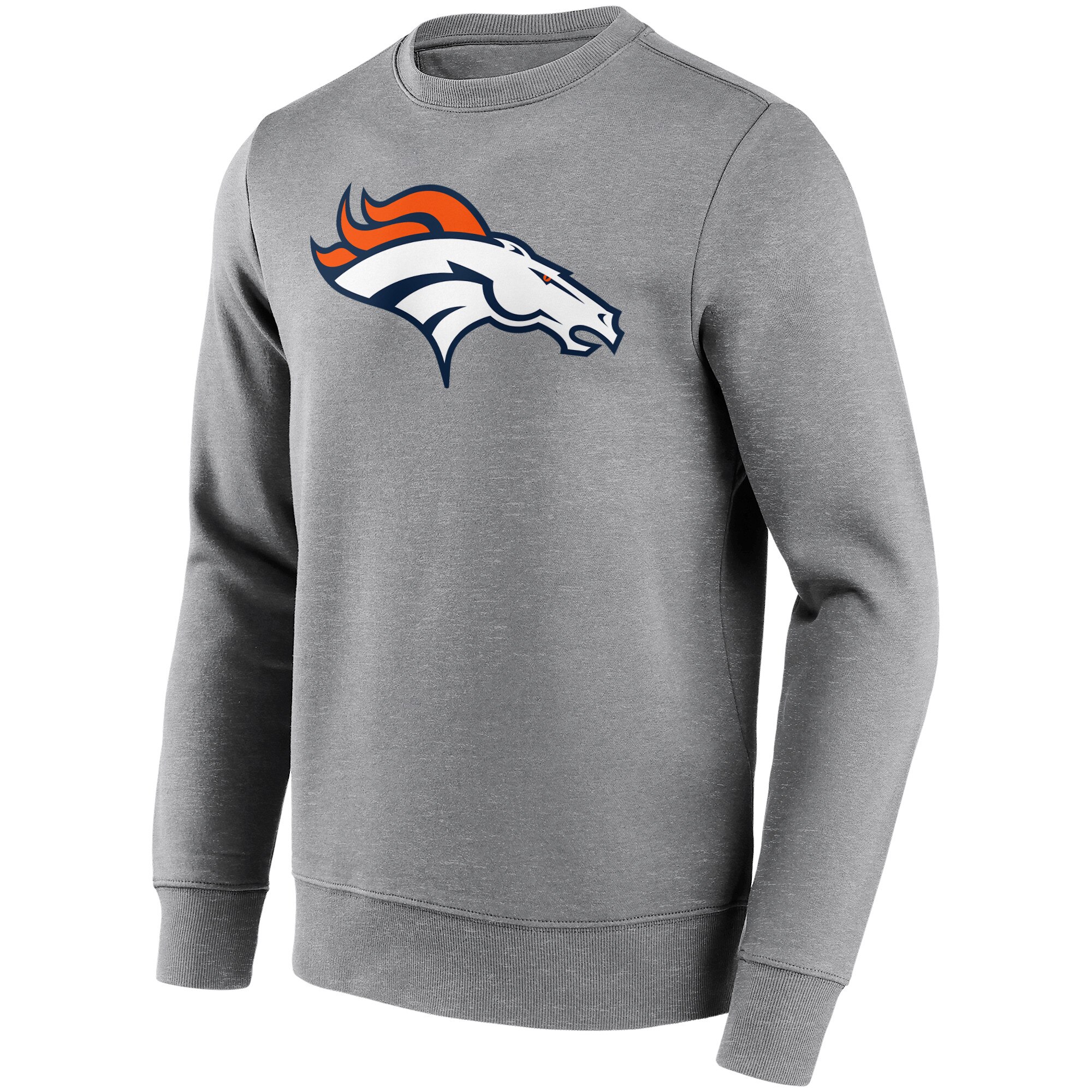 p-12080001_pv-1_u-cgou6lvsegvdxorndvff_v-eed086e2f18f4445929dcacdce183374.jpg Denver Broncos Neutral Colour Logo Crew Sweatshirt - Mens - Image 1