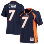 Women's Mitchell & Ness John Elway Navy Denver Broncos Legacy Replica Team Jersey