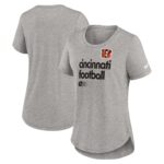 Women's Nike Heather Gray Cincinnati Bengals Team Shout-Out Tri-Blend T-Shirt